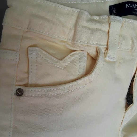 MANGO MNG girls skinny jeans Size5-6 yellow. - Picture 5 of 8